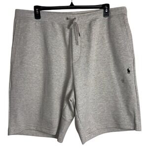 Polo Ralph Lauren Mens 2XLB Light Gray Sweat Shorts Black Pony NWT